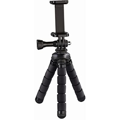 Hama Flex ministativ 1/4 palce pracovní výška = 7-14 cm černý pro smartphony a GoPro, 00004609, 14 cm Hama Flex ministativ 1/4 palce pracovní výška = 7-14 cm černý pro smartphony a GoPro, 00004609, 14 cm