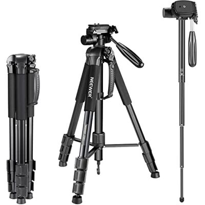 Neewer Přenosný 177 cm hliníková slitina stativ stativ s jednou nohou s 3cestným otočným kloubem Pan Head pro DSLR kameru černý Neewer Přenosný 177 cm hliníková slitina stativ stativ s jednou nohou s 3cestným otočným kloubem Pan Head pro DSLR kameru černý