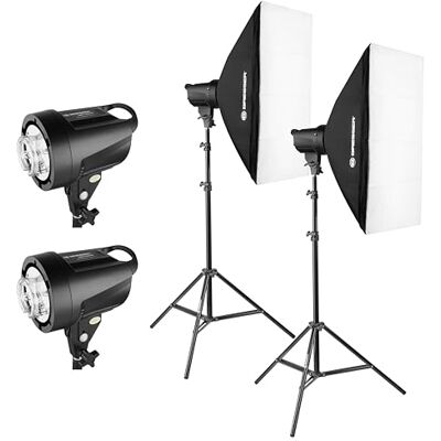 Bresser Sada studiových blesků 200 W BRT-200 se softboxy 50 x 70 cm s difuzorem, vnitřním difuzorem a stativy lampy 160 cm Bresser Sada studiových blesků 200 W BRT-200 se softboxy 50 x 70 cm s difuzorem, vnitřním difuzorem a stativy lampy 160 cm