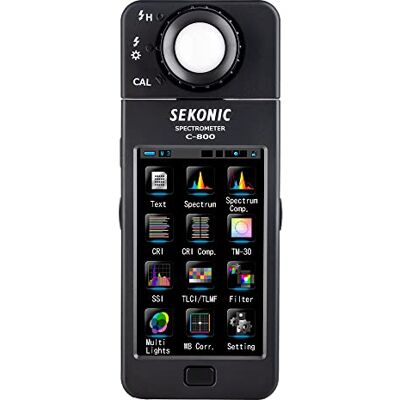 Sekonic Spektrometr C-800 – plné spektrum měřič barev a světla pro LED, HMI, RGB, CRI, TLCI, TM-30, SSI – přesná analýza barev pro film a fotografie Sekonic Spektrometr C-800 – plné spektrum měřič barev a světla pro LED, HMI, RGB, CRI, TLCI, TM-30, SSI – přesná analýza barev pro film a fotografie