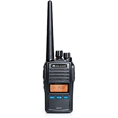Midland Arctic VHF Marine Band Handheld Transceiver Radio s funkcí Triple Uhr Schwartz Midland Arctic VHF Marine Band Handheld Transceiver Radio s funkcí Triple Uhr Schwartz