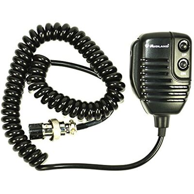 Midland MR120 Elektretmikrofon pro CB rádio 48/78/248/248 XL / 278 Code C404.01 černý Midland MR120 Elektretmikrofon pro CB rádio 48/78/248/248 XL / 278 Code C404.01 černý