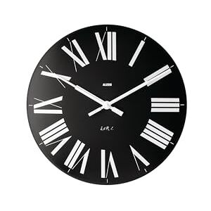 Alessi 12 B Firenze nástěnné hodiny z ABS, quartzový strojek, černé Alessi 12 B Firenze nástěnné hodiny z ABS, quartzový strojek, černé