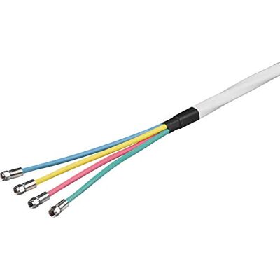 Goobay 67330 80 dB Quattro koaxiální anténní kabel sada, 2x nádobí, CCS, 10 m, 2x stíněný CCS kabel pro připojení Quattro LNB vč. 4x F konektoru Goobay 67330 80 dB Quattro koaxiální anténní kabel sada, 2x nádobí, CCS, 10 m, 2x stíněný CCS kabel pro připojení Quattro LNB vč. 4x F konektoru