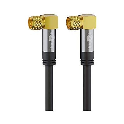 Goobay 70578 anténní kabel 3 m / 90 stupňů F konektor na 90 stupňů F konektor / SAT kabel 135 dB koaxiální kabel OFC satelitní kabel / 4násobně stíněný TV kabel / černý / TV kabel 3 m Goobay 70578 anténní kabel 3 m / 90 stupňů F konektor na 90 stupňů F konektor / SAT kabel 135 dB koaxiální kabel OFC satelitní kabel / 4násobně stíněný TV kabel / černý / TV kabel 3 m
