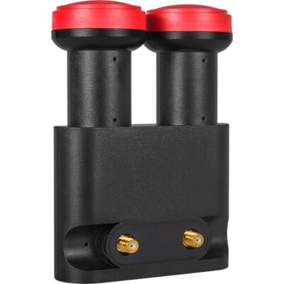 Megasat Diavolo Monoblock Twin LNB – pro Astra & Hotbird – černá/červená Megasat Diavolo Monoblock Twin LNB – pro Astra & Hotbird – černá/červená