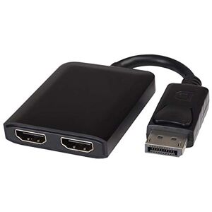 PremiumCord MST adaptér DisplayPort na 2x HDMI, Extended + Mirror Function, Video 4K @ 60Hz UHD 2160p, Full HD 1080p, délka: 20cm, černý PremiumCord MST adaptér DisplayPort na 2x HDMI, Extended + Mirror Function, Video 4K @ 60Hz UHD 2160p, Full HD 1080p, délka: 20cm, černý