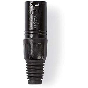 NEDIS XLR-Stecker auf 3-poligen XLR-Stecker, Schwarz NEDIS XLR-Stecker auf 3-poligen XLR-Stecker, Schwarz
