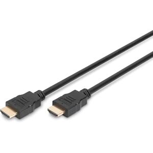 Digitus HDMI kabel 5 m UHD 4k 30 Hz pozlacené kontakty kompatibilní s TV, projektorem, monitorem černý Digitus HDMI kabel 5 m UHD 4k 30 Hz pozlacené kontakty kompatibilní s TV, projektorem, monitorem černý