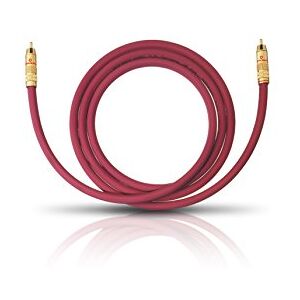 OEHLBACH NF 214 Subwooferový kabel vysoce kvalitní Cinch kabel pro silné basy, postříbřený měděný vodič (SPOFC), 24kt pozlacené kontakty, optimální přenos signálu, 2 metry, bordó OEHLBACH NF 214 Subwooferový kabel vysoce kvalitní Cinch kabel pro silné basy, postříbřený měděný vodič (SPOFC), 24kt pozlacené kontakty, optimální přenos signálu, 2 metry, bordó