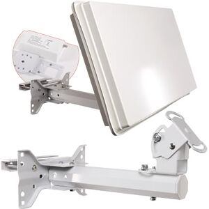 Selfsat H30 D1 – Kompaktní SAT plochá anténa se single-LNB – ideální pro balkon a obytný vůz, digitální SAT anténa pro Astra 19. 2° a Hotbird, bílá Selfsat H30 D1 – Kompaktní SAT plochá anténa se single-LNB – ideální pro balkon a obytný vůz, digitální SAT anténa pro Astra 19. 2° a Hotbird, bílá