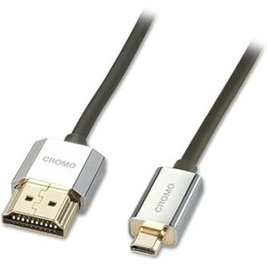 LINDY 41682 HDMI-Kabel auf Typ Mini-HDMI A/D 4.5 Meter CROMO Slimline High Speed, 4K@60Hz HDMI 2.0 10.28G 3D 1080p HDCP 2.2 ARC CEC, ATC-getestet, Kompatibel mit Fernseher, Monitor, Tablette, Kamera LINDY 41682 HDMI-Kabel auf Typ Mini-HDMI A/D 4.5 Meter CROMO Slimline High Speed, 4K@60Hz HDMI 2.0 10.28G 3D 1080p HDCP 2.2 ARC CEC, ATC-getestet, Kompatibel mit Fernseher, Monitor, Tablette, Kamera