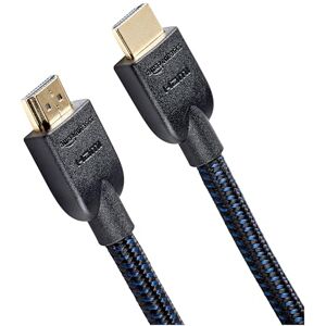 Amazon Basics Pletený kabel HDMI A, 4,57 m, černý a modrý Amazon Basics Pletený kabel HDMI A, 4,57 m, černý a modrý