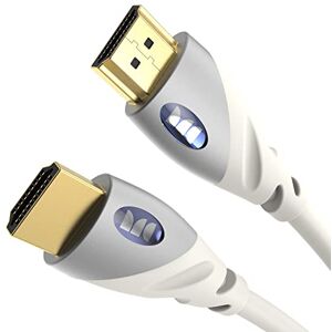 Monster Cable Essentials Ultra HD 4K HDMI Kabel 1,8m, High Speed 18.0 Gbps Übertragungsrate, 60/120 Hz Bildwiederholrate, Korrosionsbeständige 24k Goldkontakte, HDMI-Kabel weiß Monster Cable Essentials Ultra HD 4K HDMI Kabel 1,8m, High Speed 18.0 Gbps Übertragungsrate, 60/120 Hz Bildwiederholrate, Korrosionsbeständige 24k Goldkontakte, HDMI-Kabel weiß