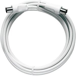 Axing BAK 999-80 BK-Anschlusskabel Class A Koaxialkabel mit IEC-Stecker und Buchse für Kabelfernsehen 10 m weiß Axing BAK 999-80 BK-Anschlusskabel Class A Koaxialkabel mit IEC-Stecker und Buchse für Kabelfernsehen 10 m weiß