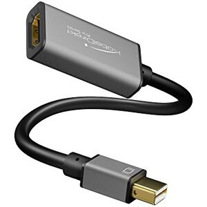 KabelDirekt – Mini DisplayPort (Mini DP) na HDMI adaptér – 0,15 m (maximální rozlišení 4K/60Hz, kontakty pozlacené 24k, pro PC, iMAC, MacBook Pro, MacBook Air, Space Grey) – PRO Series KabelDirekt – Mini DisplayPort (Mini DP) na HDMI adaptér – 0,15 m (maximální rozlišení 4K/60Hz, kontakty pozlacené 24k, pro PC, iMAC, MacBook Pro, MacBook Air, Space Grey) – PRO Series