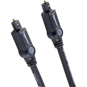 Amazon Basics Optický digitální audio kabel Toslink pro televizi, 1 m, černý Amazon Basics Optický digitální audio kabel Toslink pro televizi, 1 m, černý