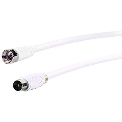 SCHWAIGER KVCK163 532 SAT kabel pro přijímač / adaptér antény/ 3 m připojovací kabel/konfekcionovaný/ 75 dB/ 2násobně stíněný/konektor F > IEC konektor/bílý SCHWAIGER KVCK163 532 SAT kabel pro přijímač / adaptér antény/ 3 m připojovací kabel/konfekcionovaný/ 75 dB/ 2násobně stíněný/konektor F > IEC konektor/bílý