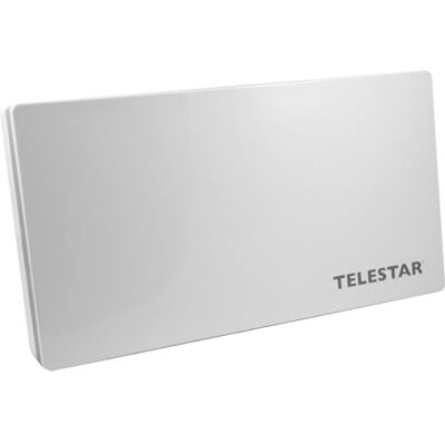 TELESTAR Digiflat 2 Twin Sat plochá anténa pro 2 účastníky (LNB: 0,2dB, 33,7 dBi zisk, okenní stěna/držák stožáru, kompas, montážní nářadí) světle šedá TELESTAR Digiflat 2 Twin Sat plochá anténa pro 2 účastníky (LNB: 0,2dB, 33,7 dBi zisk, okenní stěna/držák stožáru, kompas, montážní nářadí) světle šedá