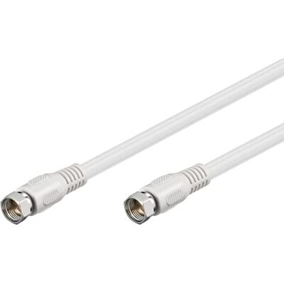 Goobay 50741 anténní kabel 10 m / F konektor na F konektor / SAT kabel 80 dB koaxiální kabel satelitní kabel / 2násobně stíněný TV kabel / bílý / televizní kabel 10 m Goobay 50741 anténní kabel 10 m / F konektor na F konektor / SAT kabel 80 dB koaxiální kabel satelitní kabel / 2násobně stíněný TV kabel / bílý / televizní kabel 10 m