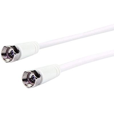 SCHWAIGER -KVCHQ30 532- Kabel přijímače SAT/3m připojovací kabel/přenos obrazu a zvuku/konfekcionovaný/ 90 dB/F konektor > F-konektor/bílá SCHWAIGER -KVCHQ30 532- Kabel přijímače SAT/3m připojovací kabel/přenos obrazu a zvuku/konfekcionovaný/ 90 dB/F konektor > F-konektor/bílá