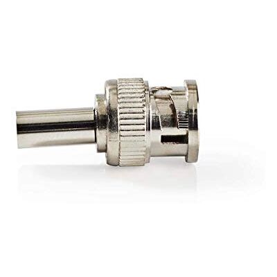NEDIS BNC-Stecker Gerade Vernickelt 50 Ohm Kräuseln 6 mm 25 Stück Stahl Silber NEDIS BNC-Stecker Gerade Vernickelt 50 Ohm Kräuseln 6 mm 25 Stück Stahl Silber
