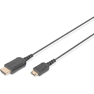 Digitus HDMI High Speed HighFlex připojovací kabel, typ -C-A, St/St 2,0 m, Ultra HD 4k/30Hz kompatibilní s TV/projektor/monitorem pozlacené kontakty černý Digitus HDMI High Speed HighFlex připojovací kabel, typ -C-A, St/St 2,0 m, Ultra HD 4k/30Hz kompatibilní s TV/projektor/monitorem pozlacené kontakty černý