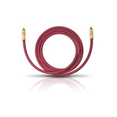 OEHLBACH NF 214 Subwooferový kabel vysoce kvalitní Cinch kabel pro silné basy, postříbřený měděný vodič (SPOFC), 24kt pozlacené kontakty, optimální přenos signálu, 6 metrů, bordó OEHLBACH NF 214 Subwooferový kabel vysoce kvalitní Cinch kabel pro silné basy, postříbřený měděný vodič (SPOFC), 24kt pozlacené kontakty, optimální přenos signálu, 6 metrů, bordó