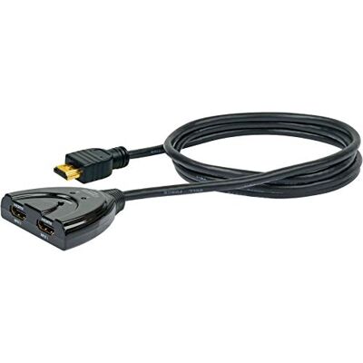 SCHWAIGER -HDM21A 531- HDMI přepínač / rozdělovací kabel/ 2 IN > 1 Out/ 2X HDMI zdířka > 1x HDMI konektor/automatický/ 0,7 m/černý SCHWAIGER -HDM21A 531- HDMI přepínač / rozdělovací kabel/ 2 IN > 1 Out/ 2X HDMI zdířka > 1x HDMI konektor/automatický/ 0,7 m/černý