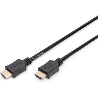 Digitus HDMI High Speed připojovací kabel, typ A St/St, 3,0m, Ultra HD 60p pozlacené kontakty černé Digitus HDMI High Speed připojovací kabel, typ A St/St, 3,0m, Ultra HD 60p pozlacené kontakty černé