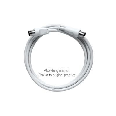 Axing BAK 500-80 BK-Anschlusskabel Class A Koaxialkabel mit IEC-Stecker und Buchse für Kabelfernsehen 5 m weiß Axing BAK 500-80 BK-Anschlusskabel Class A Koaxialkabel mit IEC-Stecker und Buchse für Kabelfernsehen 5 m weiß