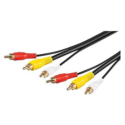 Goobay Cinch kabel 15 m, kompozitní audio video AV kabel, 3x konektor Cinch na 3x konektor Cinch na 3x Cinch konektor, RG59 video kabel, pozlacený 50342 Goobay Cinch kabel 15 m, kompozitní audio video AV kabel, 3x konektor Cinch na 3x konektor Cinch na 3x Cinch konektor, RG59 video kabel, pozlacený 50342