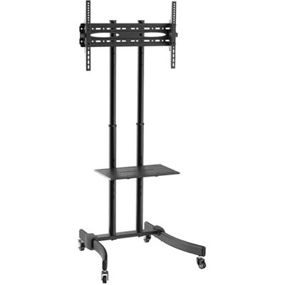 LogiLink BP0026 – profesionální TV držák / TV stojan na kolečkách s nastavením výšky pro 37–70 palců (LCD, LED, OLED, …), barva: černá LogiLink BP0026 – profesionální TV držák / TV stojan na kolečkách s nastavením výšky pro 37–70 palců (LCD, LED, OLED, …), barva: černá