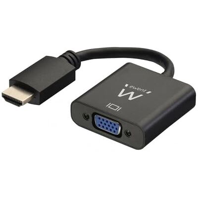 Ewent EW9864-HDMI auf VGA (Stecker auf Buchse) Adapter für Computer, Desktop, Laptop, PC, Monitor, Projektor, HDTV, Chromebook, Raspberry Pi, Roku, Xbox und mehr – Schwarz Ewent EW9864-HDMI auf VGA (Stecker auf Buchse) Adapter für Computer, Desktop, Laptop, PC, Monitor, Projektor, HDTV, Chromebook, Raspberry Pi, Roku, Xbox und mehr – Schwarz