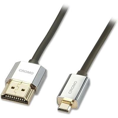 LINDY 41682 HDMI-Kabel auf Typ Mini-HDMI A/D 4.5 Meter CROMO Slimline High Speed, 4K@60Hz HDMI 2.0 10.28G 3D 1080p HDCP 2.2 ARC CEC, ATC-getestet, Kompatibel mit Fernseher, Monitor, Tablette, Kamera LINDY 41682 HDMI-Kabel auf Typ Mini-HDMI A/D 4.5 Meter CROMO Slimline High Speed, 4K@60Hz HDMI 2.0 10.28G 3D 1080p HDCP 2.2 ARC CEC, ATC-getestet, Kompatibel mit Fernseher, Monitor, Tablette, Kamera