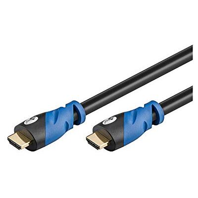 Goobay 72320 Premium HDMI High Speed kabel s Ethernetem 4K, Ultra-/Full-HD, 3D, pozlacený konektor 5 m černý Goobay 72320 Premium HDMI High Speed kabel s Ethernetem 4K, Ultra-/Full-HD, 3D, pozlacený konektor 5 m černý