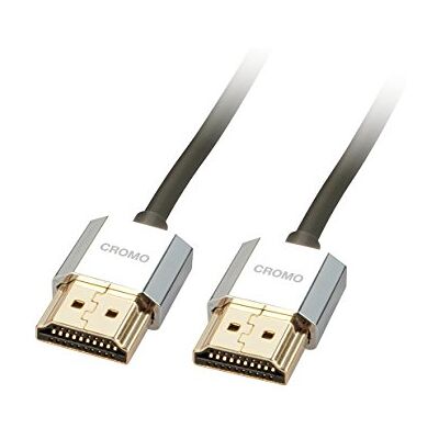 LINDY 41670 – HDMI kabel 2,0 CROMO Slim High Speed 0,5 metru Ethernet, Slimline-Design, 4K@60Hz HDMI 2. 0 18G 3D 1080p HDCP 2. 2 HDR ARC CEC, testováno ATC, TV OLED, monitor, Xbox PS4 PS5 soundbar LINDY 41670 – HDMI kabel 2,0 CROMO Slim High Speed 0,5 metru Ethernet, Slimline-Design, 4K@60Hz HDMI 2. 0 18G 3D 1080p HDCP 2. 2 HDR ARC CEC, testováno ATC, TV OLED, monitor, Xbox PS4 PS5 soundbar