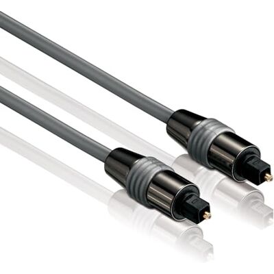 HDSupply TC030-100 Toslink S/PDIF audio kabel, optický LWL, konektor konektoru, Ø 6,0 mm, 10,0 m, šedý HDSupply TC030-100 Toslink S/PDIF audio kabel, optický LWL, konektor konektoru, Ø 6,0 mm, 10,0 m, šedý