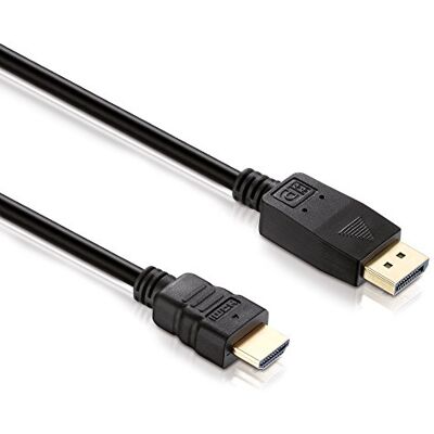 HDSupply DC055-010 DisplayPort/HDMI spojovací kabel (DisplayPort konektor HDMI konektor), pozlacené kontakty, 1,00 m, černý HDSupply DC055-010 DisplayPort/HDMI spojovací kabel (DisplayPort konektor HDMI konektor), pozlacené kontakty, 1,00 m, černý