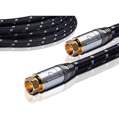 OEHLBACH XXL Transmission Ultra S High End HPOCC satelitní kabel, anténní kabel pro satelitní a Sky Receiver konektory F m/m, DVB-S/S2, Full HD, HDTV, 4k, UHD 5,10 m, černá/šedá OEHLBACH XXL Transmission Ultra S High End HPOCC satelitní kabel, anténní kabel pro satelitní a Sky Receiver konektory F m/m, DVB-S/S2, Full HD, HDTV, 4k, UHD 5,10 m, černá/šedá