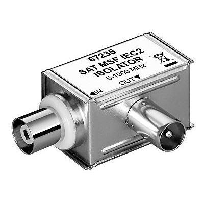 Goobay 67235 Filtr pro opláštění / koaxiální konektor na koaxiální spojku / koaxiální kabel galvanická separace / IEC konektory pro kabelovou televizi DVB-T Goobay 67235 Filtr pro opláštění / koaxiální konektor na koaxiální spojku / koaxiální kabel galvanická separace / IEC konektory pro kabelovou televizi DVB-T