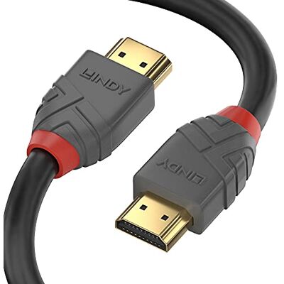 LINDY 5m High Speed HDMI kabel, Anthra Line černý LINDY 5m High Speed HDMI kabel, Anthra Line černý