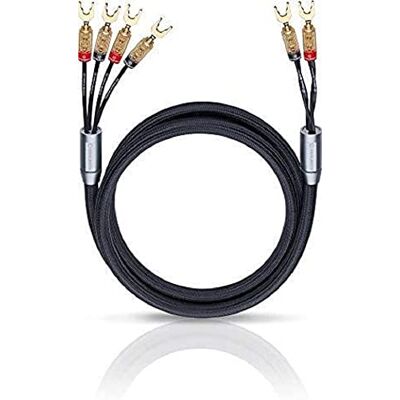 OEHLBACH XXL Fusion Four High-End Bi-Wiring stereo kabel reproduktoru sada s konektorem koncovky kabelu Made in Germany 2 x 2m černá OEHLBACH XXL Fusion Four High-End Bi-Wiring stereo kabel reproduktoru sada s konektorem koncovky kabelu Made in Germany 2 x 2m černá