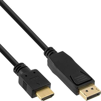 InLine DisplayPort na HDMI konvertor kabel, černý, 3 m InLine DisplayPort na HDMI konvertor kabel, černý, 3 m