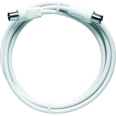 Axing BAK 150-80 BK-Anschlusskabel Class A Koaxialkabel mit IEC-Stecker und Buchse für Kabelfernsehen 1,5 m weiß Axing BAK 150-80 BK-Anschlusskabel Class A Koaxialkabel mit IEC-Stecker und Buchse für Kabelfernsehen 1,5 m weiß