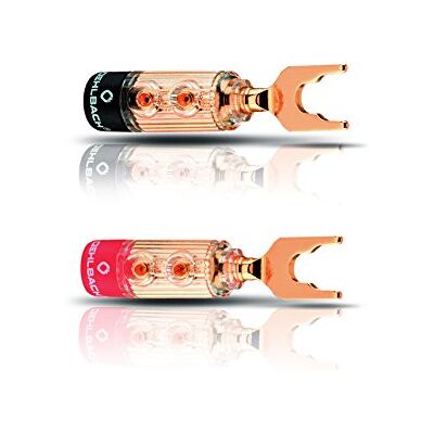 OEHLBACH XXL Fusion Lug – High-End kabelová koncovka pro kabely do 6 mm² – celokovový konektor, označení červená/černá – 4 kusy – zlatá OEHLBACH XXL Fusion Lug – High-End kabelová koncovka pro kabely do 6 mm² – celokovový konektor, označení červená/černá – 4 kusy – zlatá