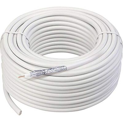 SCHWAIGER -KOX11550 052- SATkoaxiální kabel 50 m/ 115 dB/vysoká míra stínění/ 4násobně stíněný/satelitní kabel/nekonvekční / 7,3 mm/bílý SCHWAIGER -KOX11550 052- SATkoaxiální kabel 50 m/ 115 dB/vysoká míra stínění/ 4násobně stíněný/satelitní kabel/nekonvekční / 7,3 mm/bílý