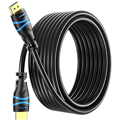 BlueRigger Vysokorychlostní HDMI kabel na stěnu, CL3, podporuje 4 K, Ultra HD, 3D, 1080 p, Ethernet a zpětný audio kanál (nejnovější standard), 15 m BlueRigger Vysokorychlostní HDMI kabel na stěnu, CL3, podporuje 4 K, Ultra HD, 3D, 1080 p, Ethernet a zpětný audio kanál (nejnovější standard), 15 m