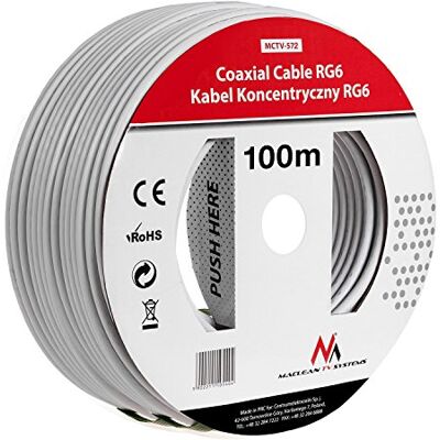 Maclean MCTV-572 SAT anténní kabel 100m koaxiální kabel RG6 1. 0CSS SAT kabel Maclean MCTV-572 SAT anténní kabel 100m koaxiální kabel RG6 1. 0CSS SAT kabel