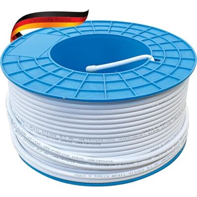 SCHWAIGER KOX110 100 SAT anténní kabel buben 100m satelitní kabel koaxiální kabel bez komplikace HDTV DVB-T2 110dB 75 Ohm 3násobně stíněný SCHWAIGER KOX110 100 SAT anténní kabel buben 100m satelitní kabel koaxiální kabel bez komplikace HDTV DVB-T2 110dB 75 Ohm 3násobně stíněný